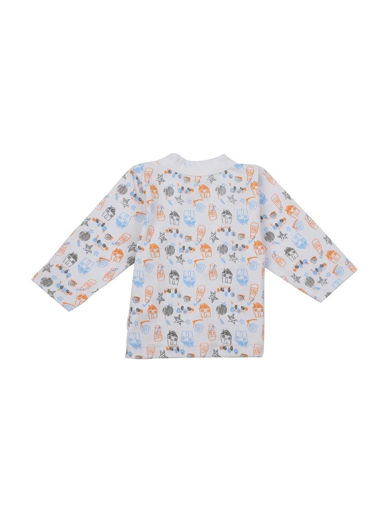 Bodycare Kids Multicolor Cotton Printed Full Sleeves T-Shirts (Pack of 6)