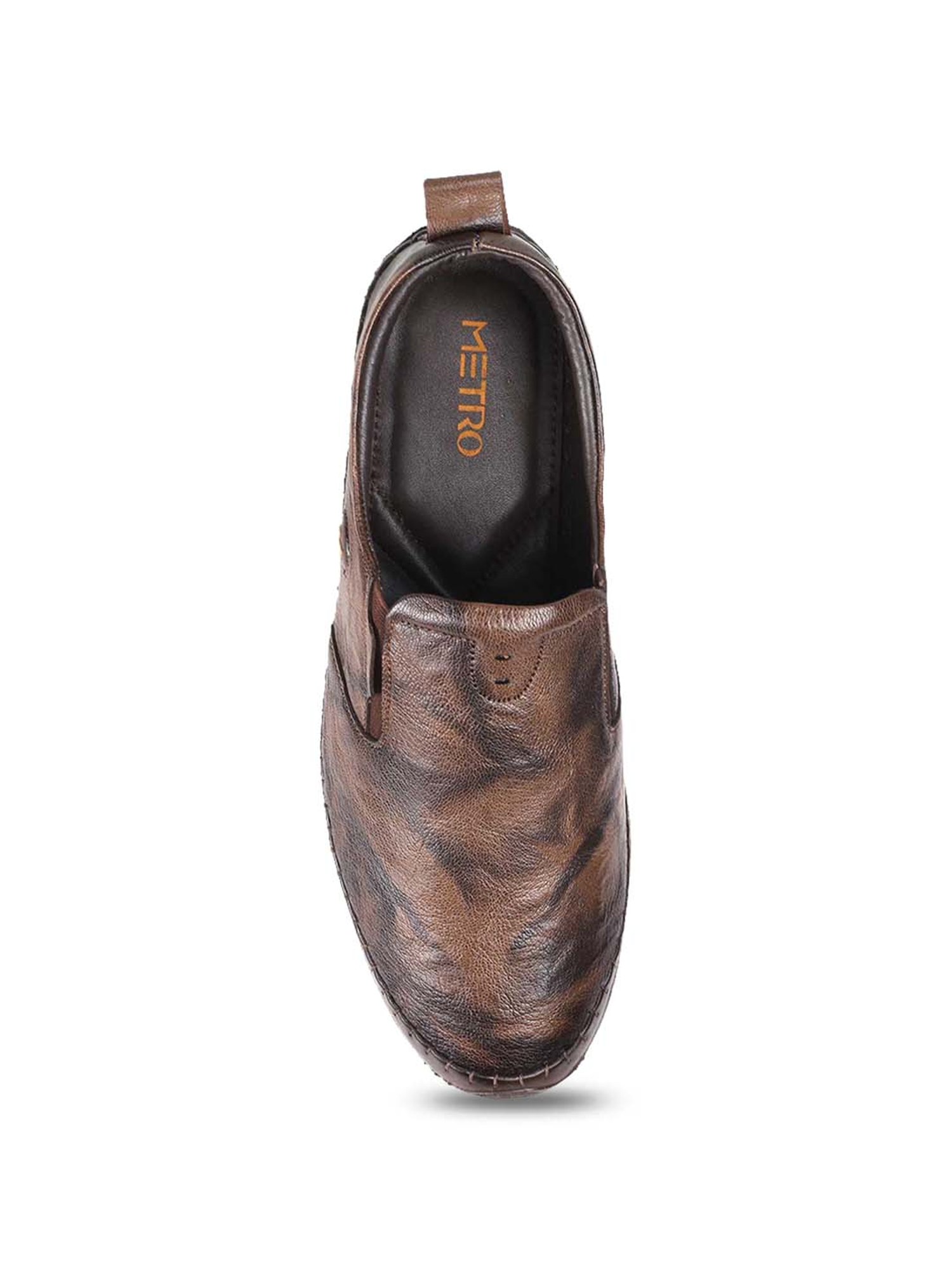 Metro Men's Brown Casual Moccasins