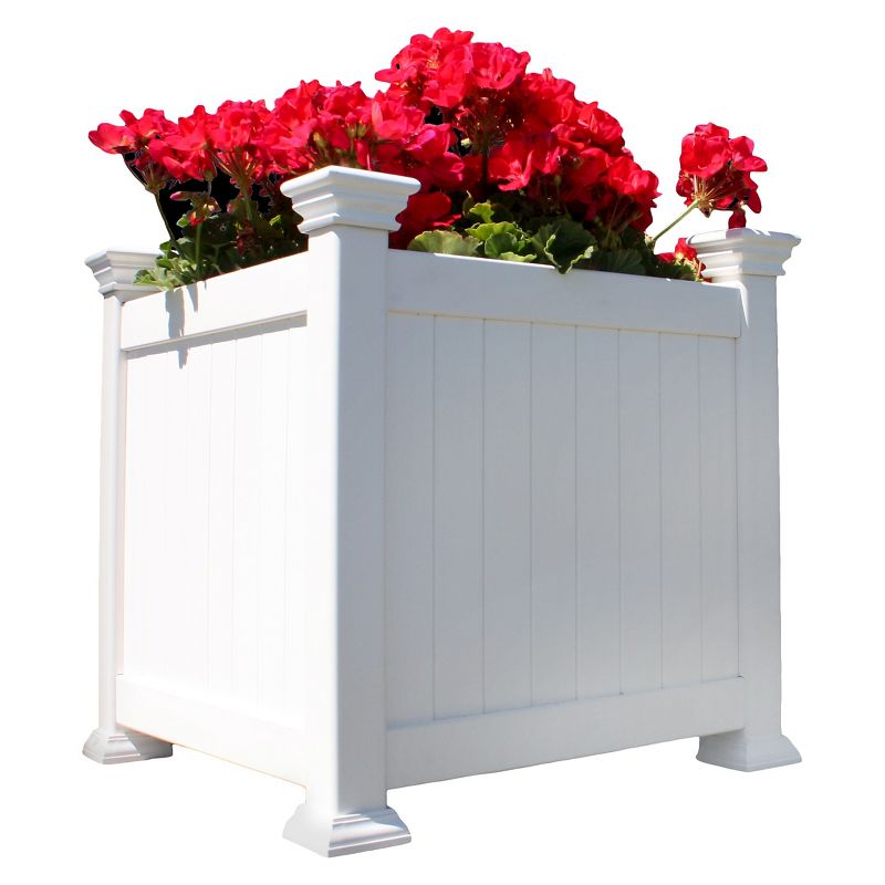 Cardiff Square Planter Box - White - Vita