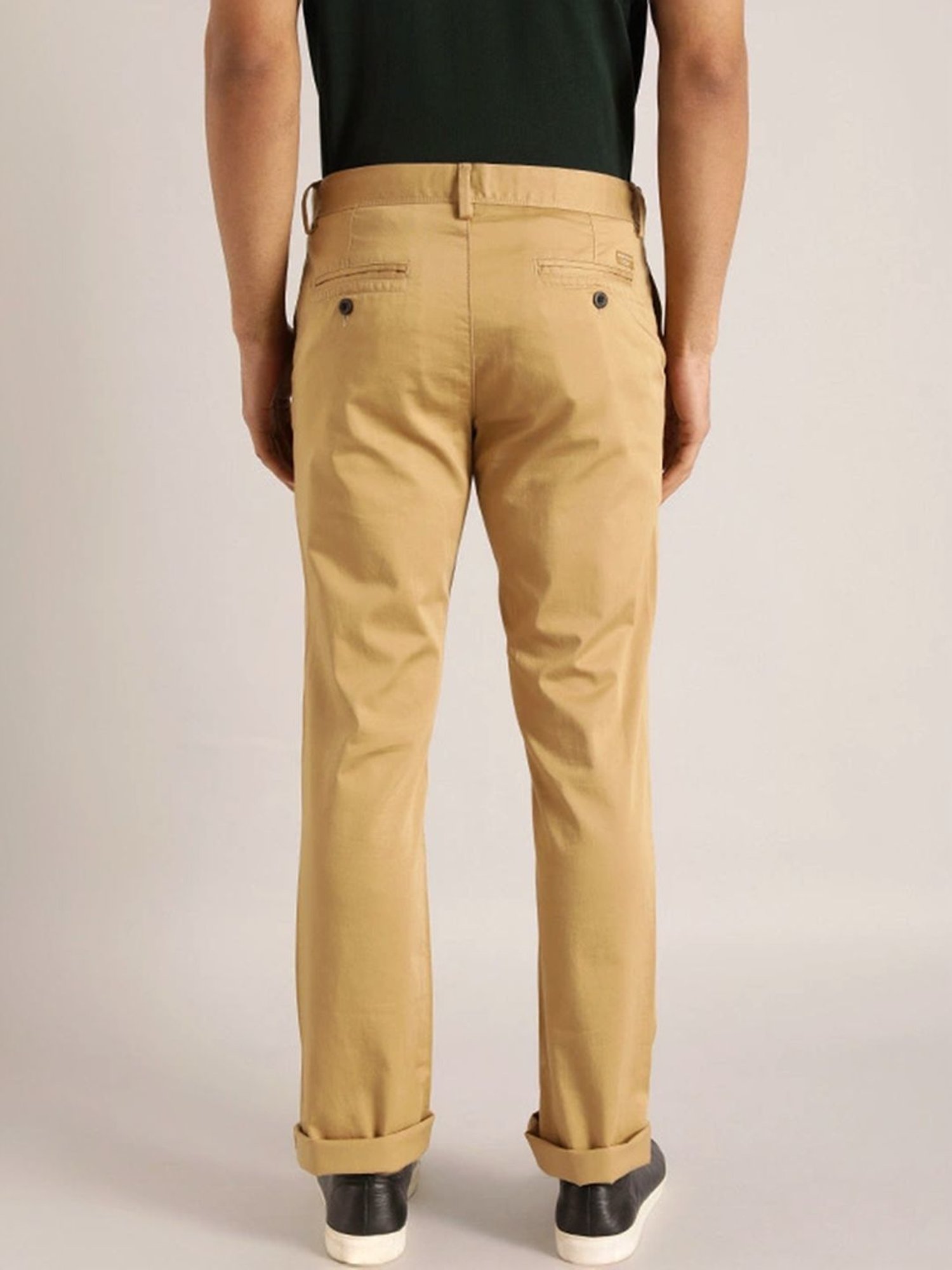 Indian Terrain Khaki Regular Fit Chinos