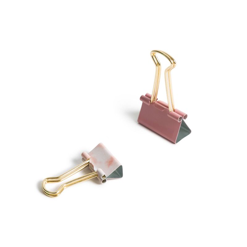 U Brands 24ct Medium and Mini Binder Clips - Soft Dye