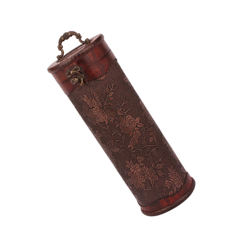 1Pc Wooden Wine Box Decorative Wine Storage Case Wooden Packing Box Gift