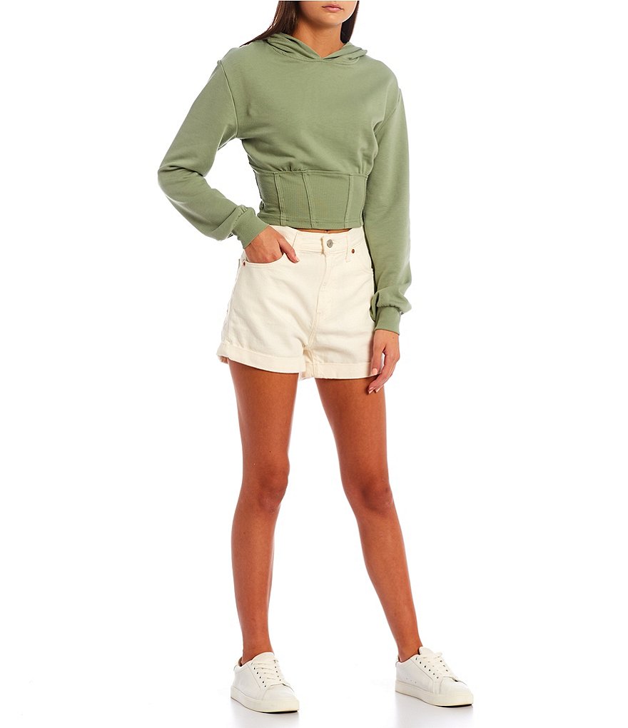 Honey & Sparkle Long Sleeve Corset Hoodie