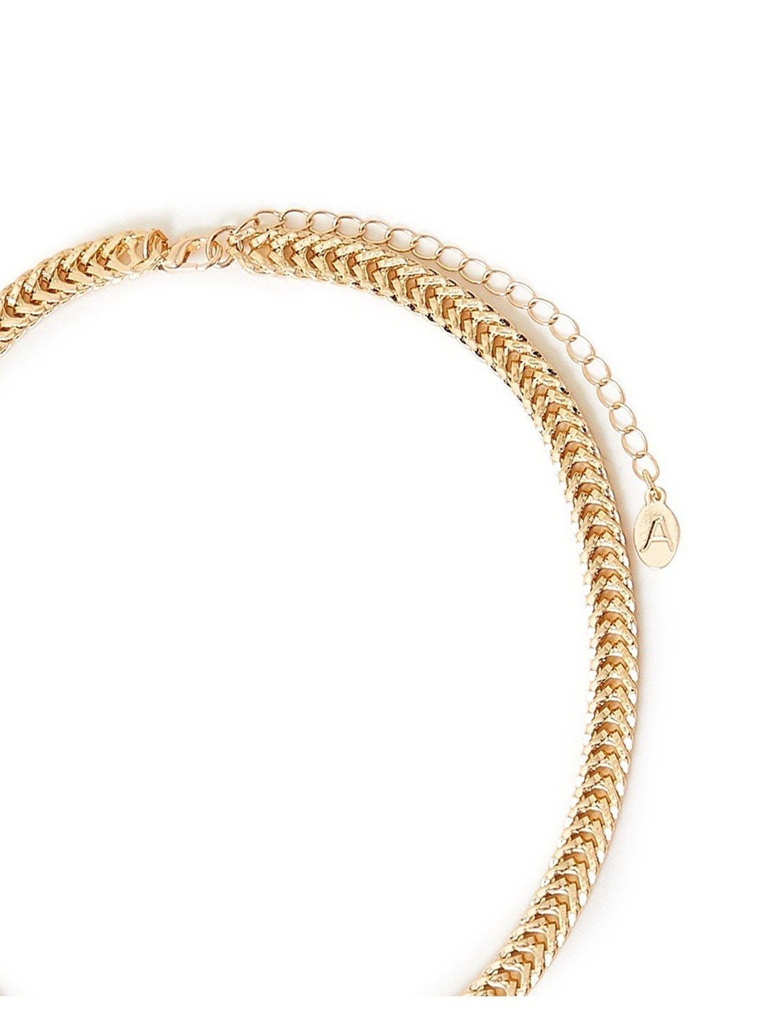Accessorize London Gold Weaved Chain Necklace