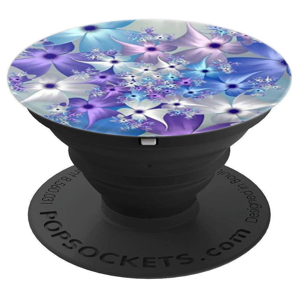 Fractal Flower Art PopSockets Grip and Stand for Phones and Tablets