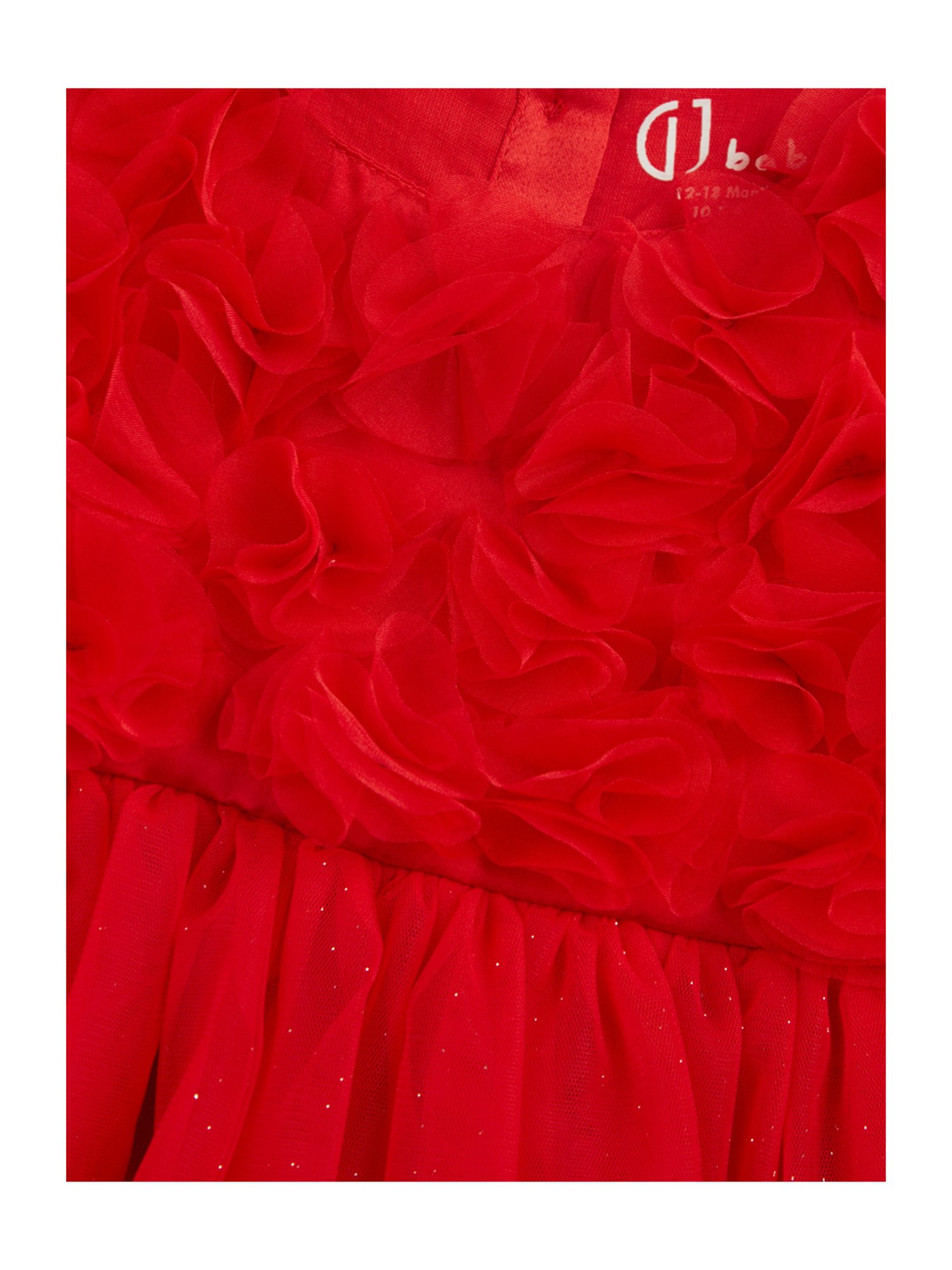 GJ baby Red Solid Dress with Bloomers