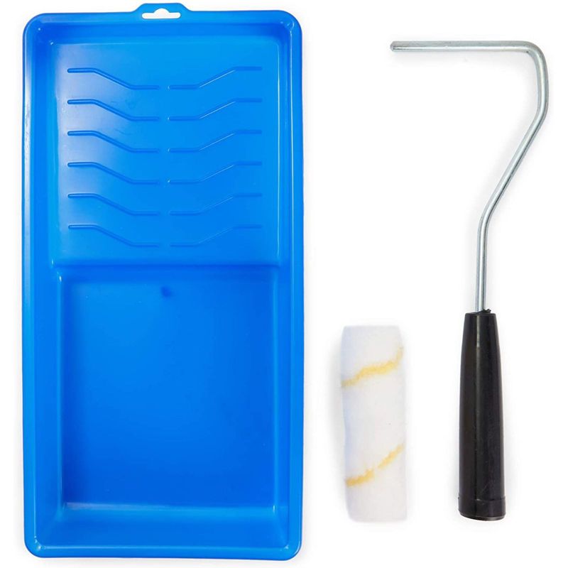 Okuna Outpost 11 Pieces Small Paint Roller and Tray Kit, Home Improvement Supplies, Arts and Crafts