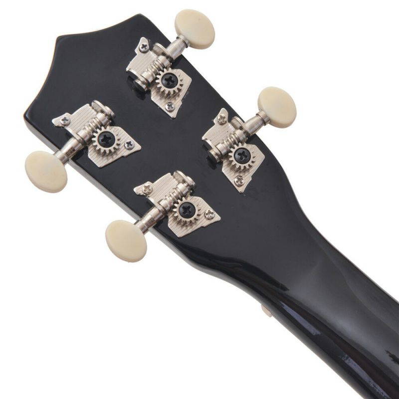 21" Soprano Ukulele Acoustic Guitar Hawaii Music Instrument Beginner Black