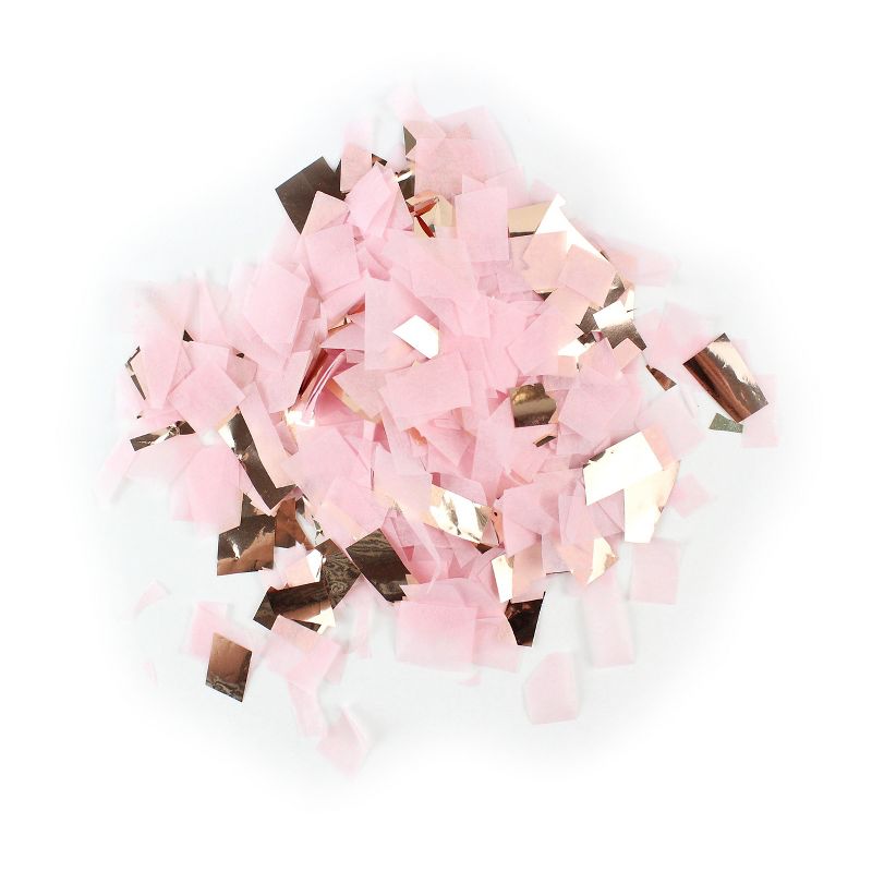 3' Jumbo Gender Reveal Pink and Blue Confetti Balloon Kit Black