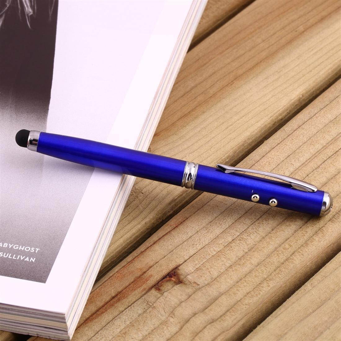 Metal 4 In 1 Stylus Pen for Phone And Tablet PC Compatible with Apple iPod / iPad and iPhone