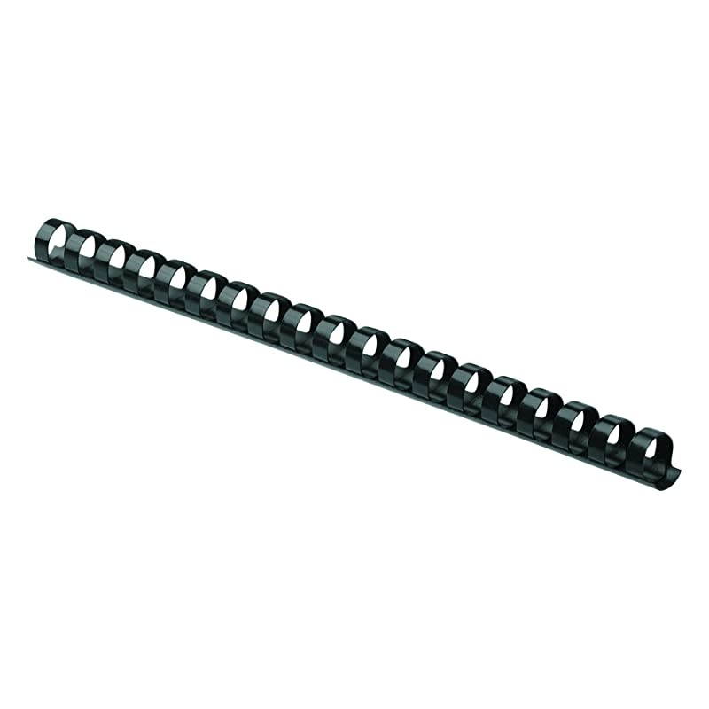 52324 Plastic Comb Bindings, 5/8" Diameter, 120 Sheet Capacity, Black (Pack of 25 Combs)