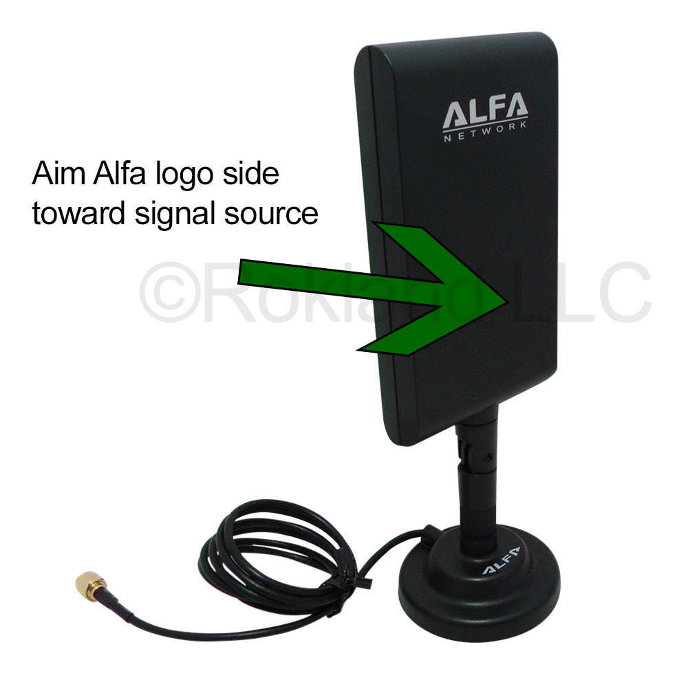 Alfa APA-M25 2.4/5 GHz dual band 10 dBi antenna +ARS-AS01 magnetic docking base