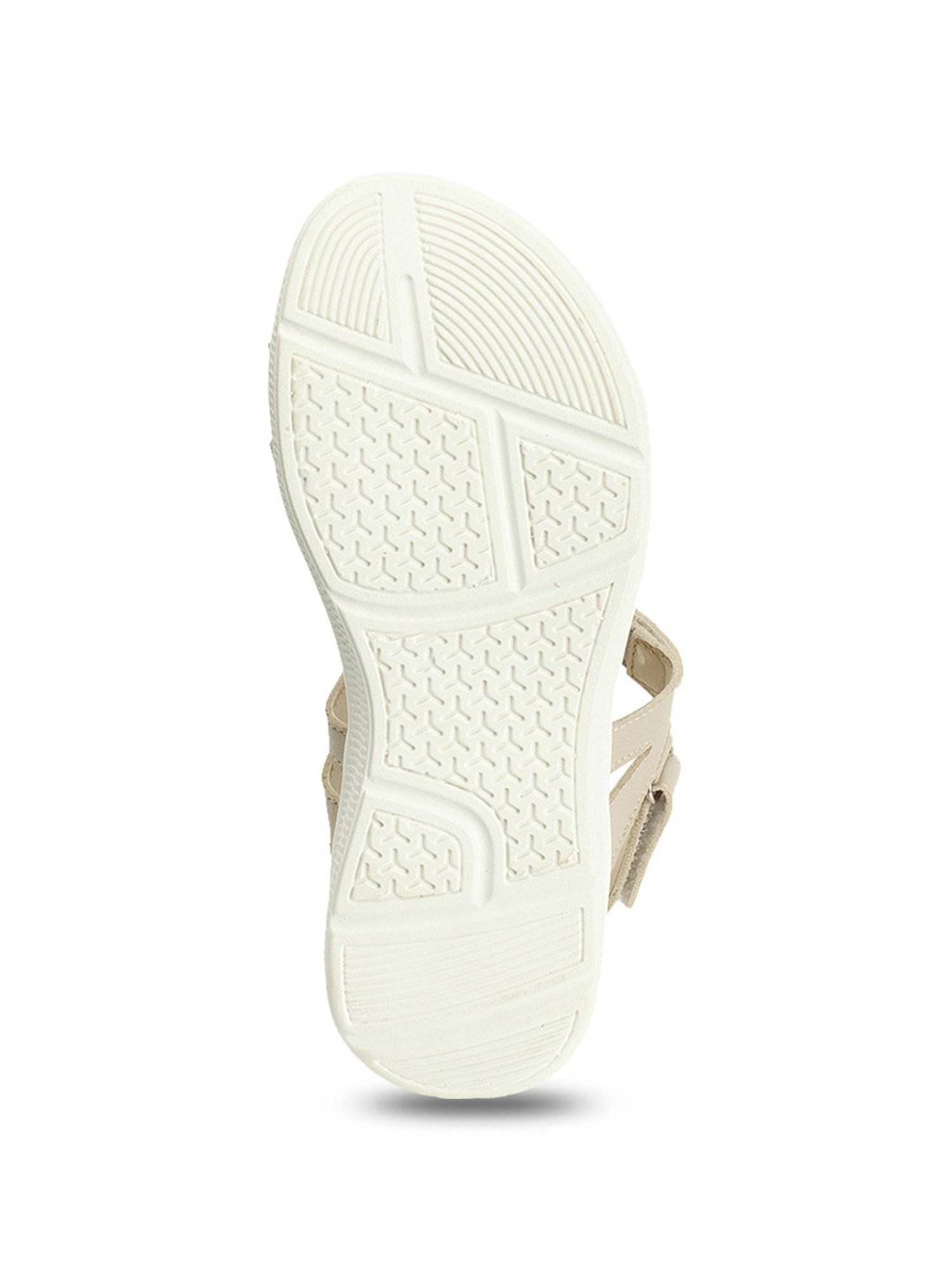 CL Sports by Carlton London Women's Beige Ankle Strap Wedges