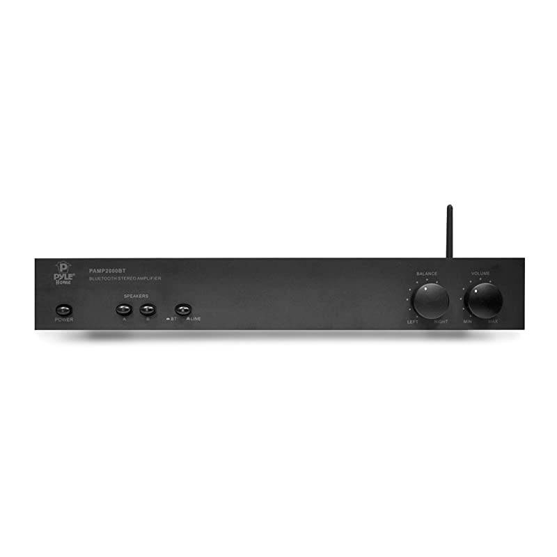 Bluetooth Stereo Amplifier 240W Integrated Digital Home Power Amp with Dual Channel Design Audio Control amp Selector Switch Supports Devices such as Laptop MP3 Smartphones PAMP2000BTBLACK