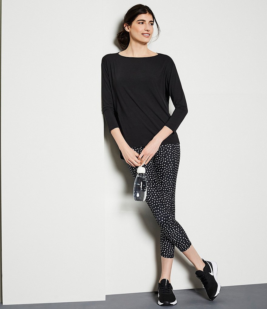 Kinesis 3/4 Sleeve Boat Neck Perfect Moisture Wicking Tee