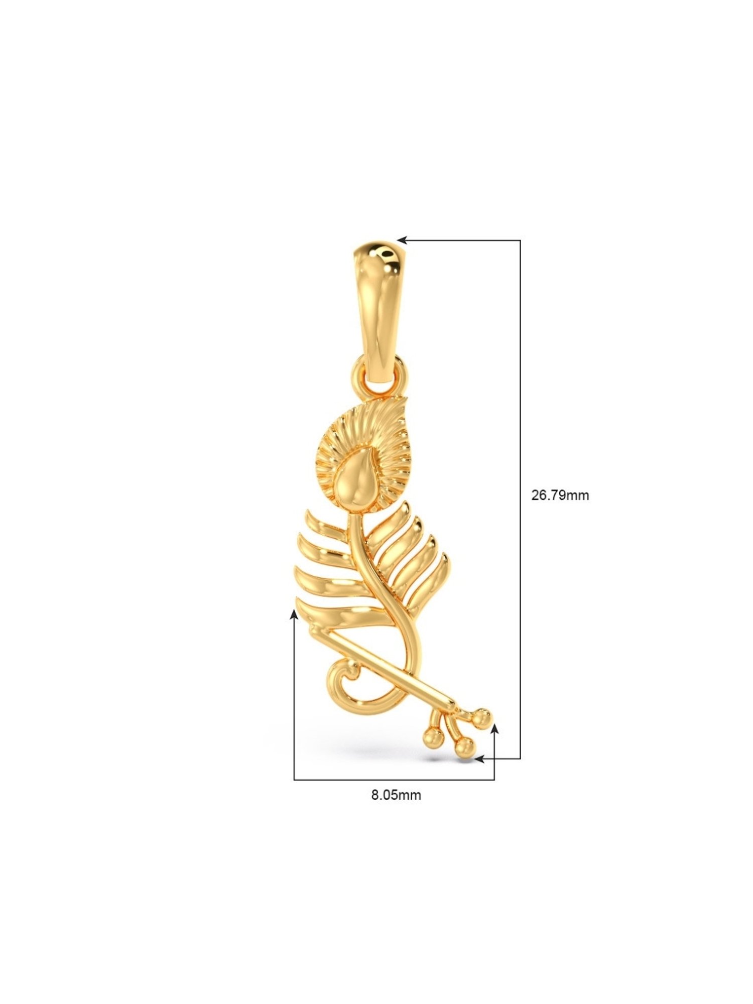 Joyalukkas 22k Love Embrace Gold Pendant
