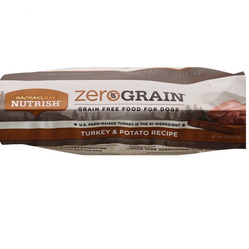 Rachael Ray Nutrish Zero Grain Turkey & Potato Recipe Dry Dog Food - 28lbs