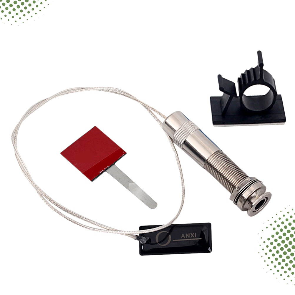 Guitar Active Preamp Piezo Pickup Endpin Jack Base Kit For Acoustic GMB635