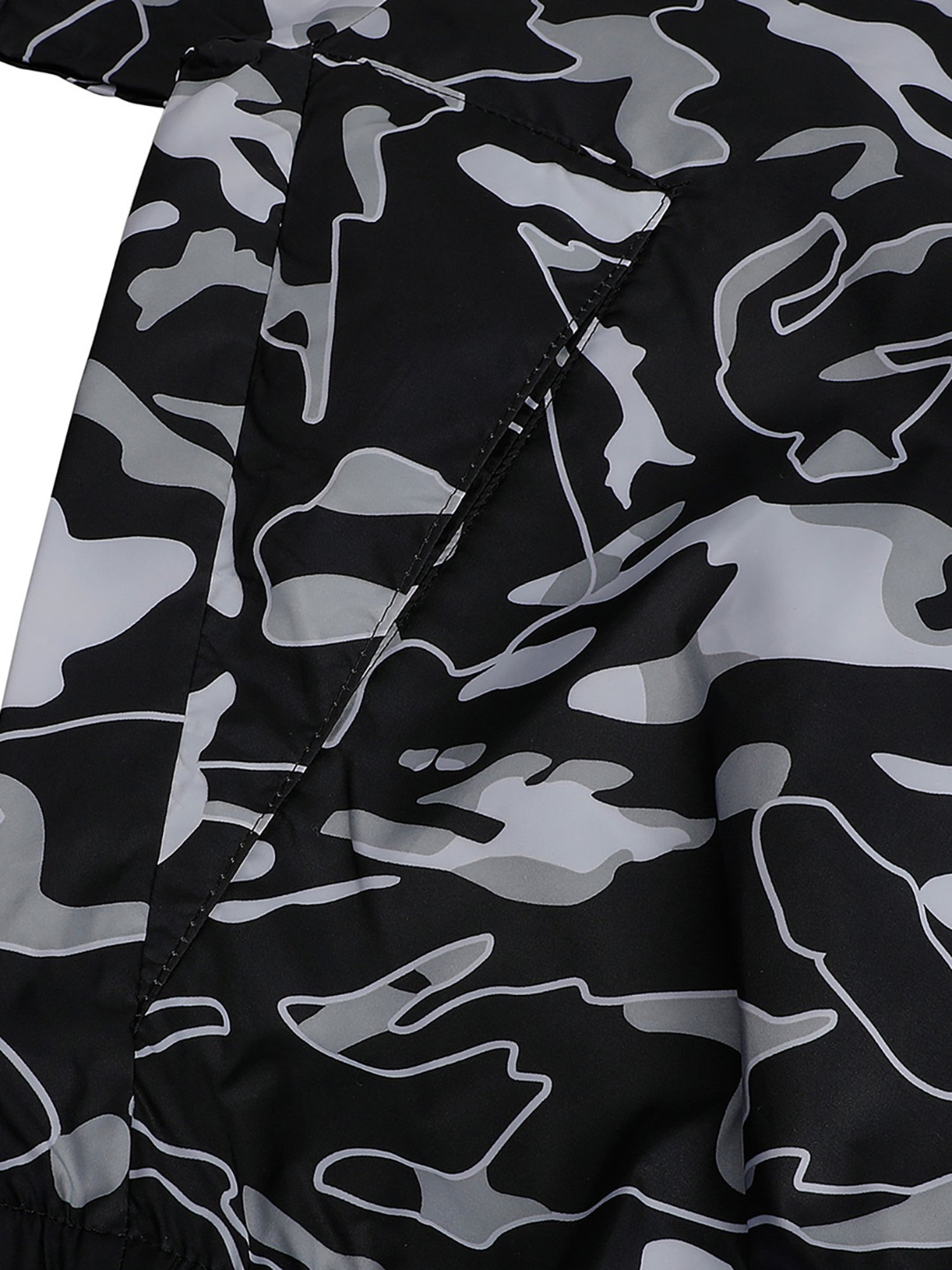 Puma Black & White Printed Jacket