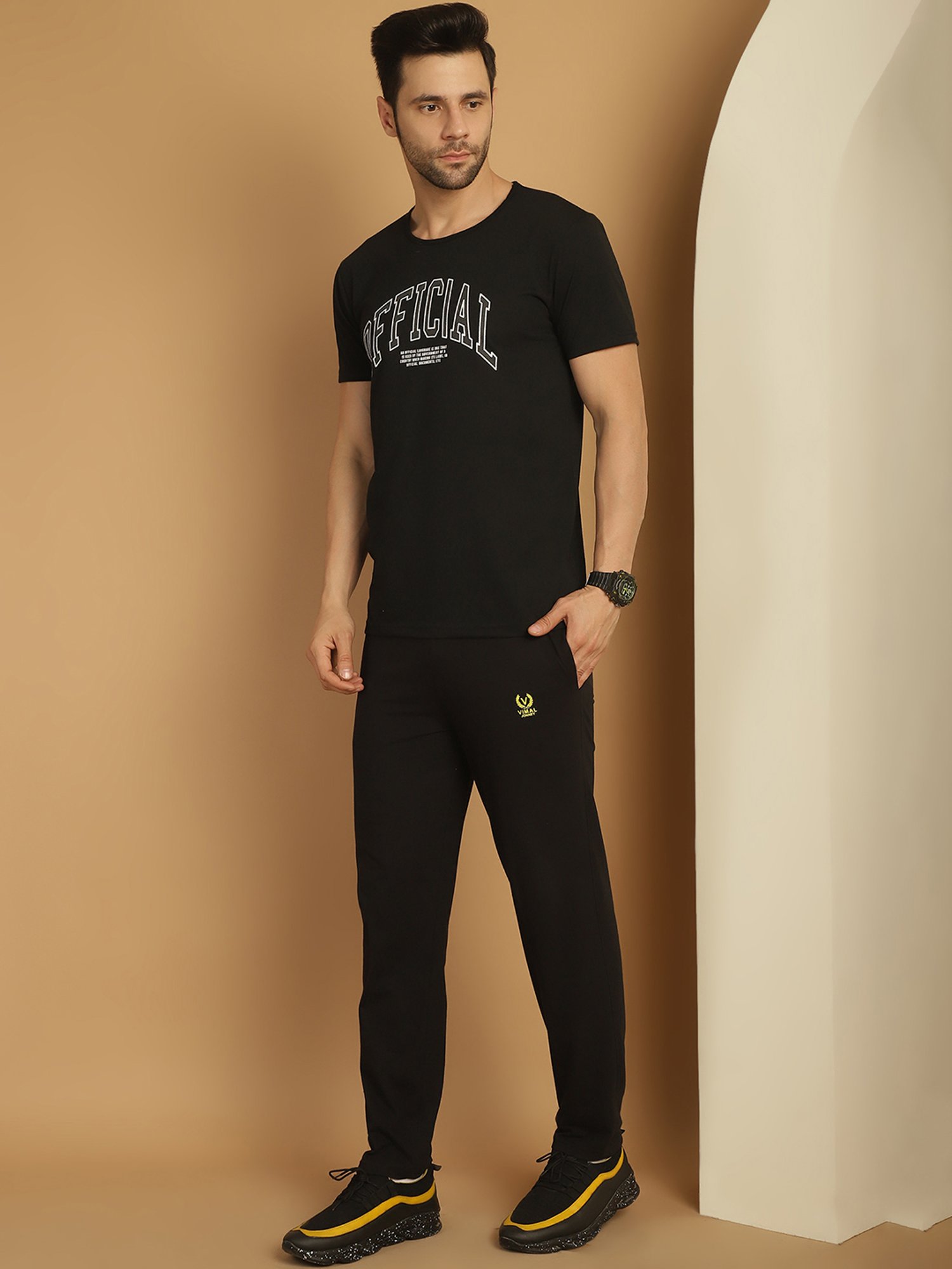 Rock.It Blue Regular Fit Printed TrackSuit