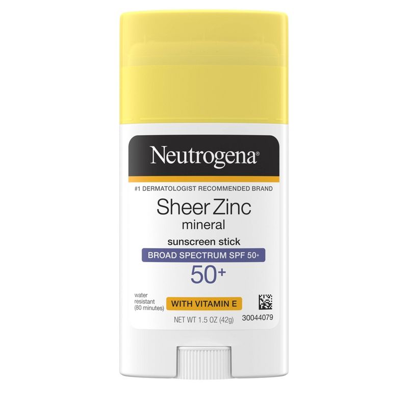 Neutrogena Sheer Zinc Vitamin E Sunscreen Stick - SPF 50 - 1.5 oz