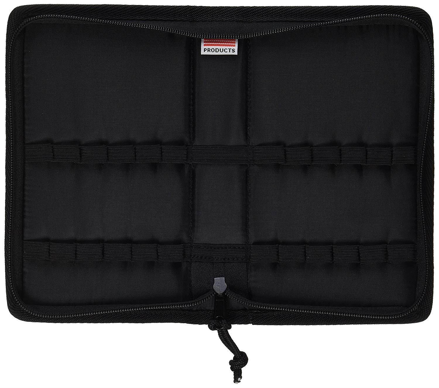 Tran Deluxe Pencil Case, Holds 24 Markers, Black