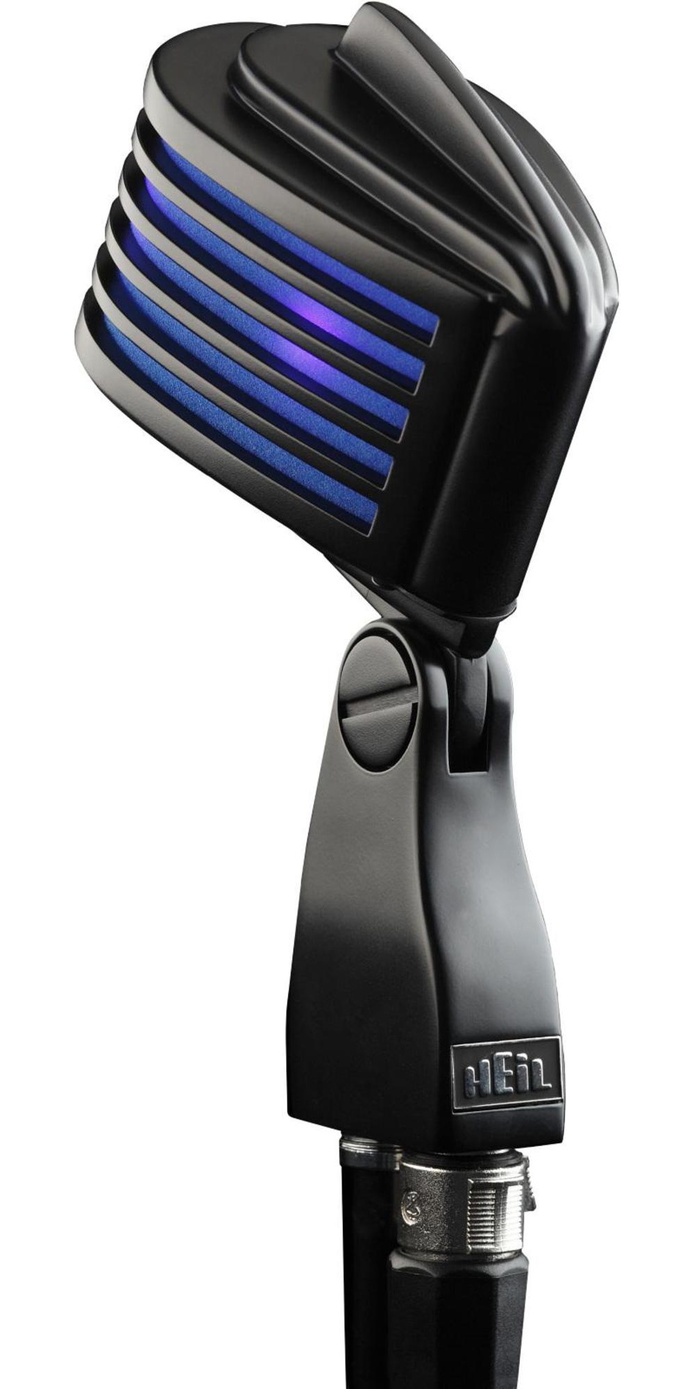Heil Sound The Fin Dynamic Microphone Satin Black with Blue LED