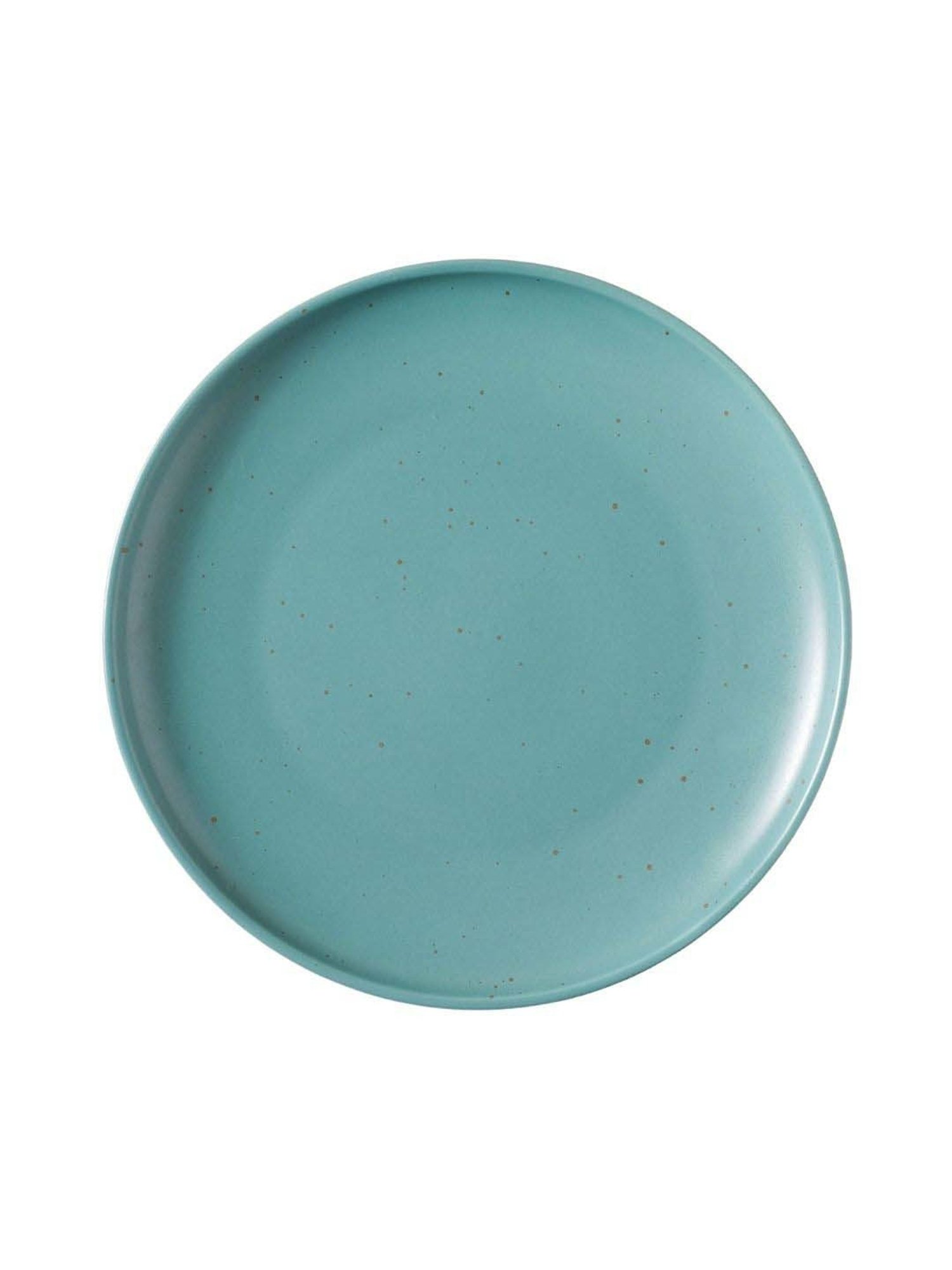 Nestasia Turquoise Color, Microwaveable, Lead-Free & Food-Safe Ceramic Snack Plate, 8-inch