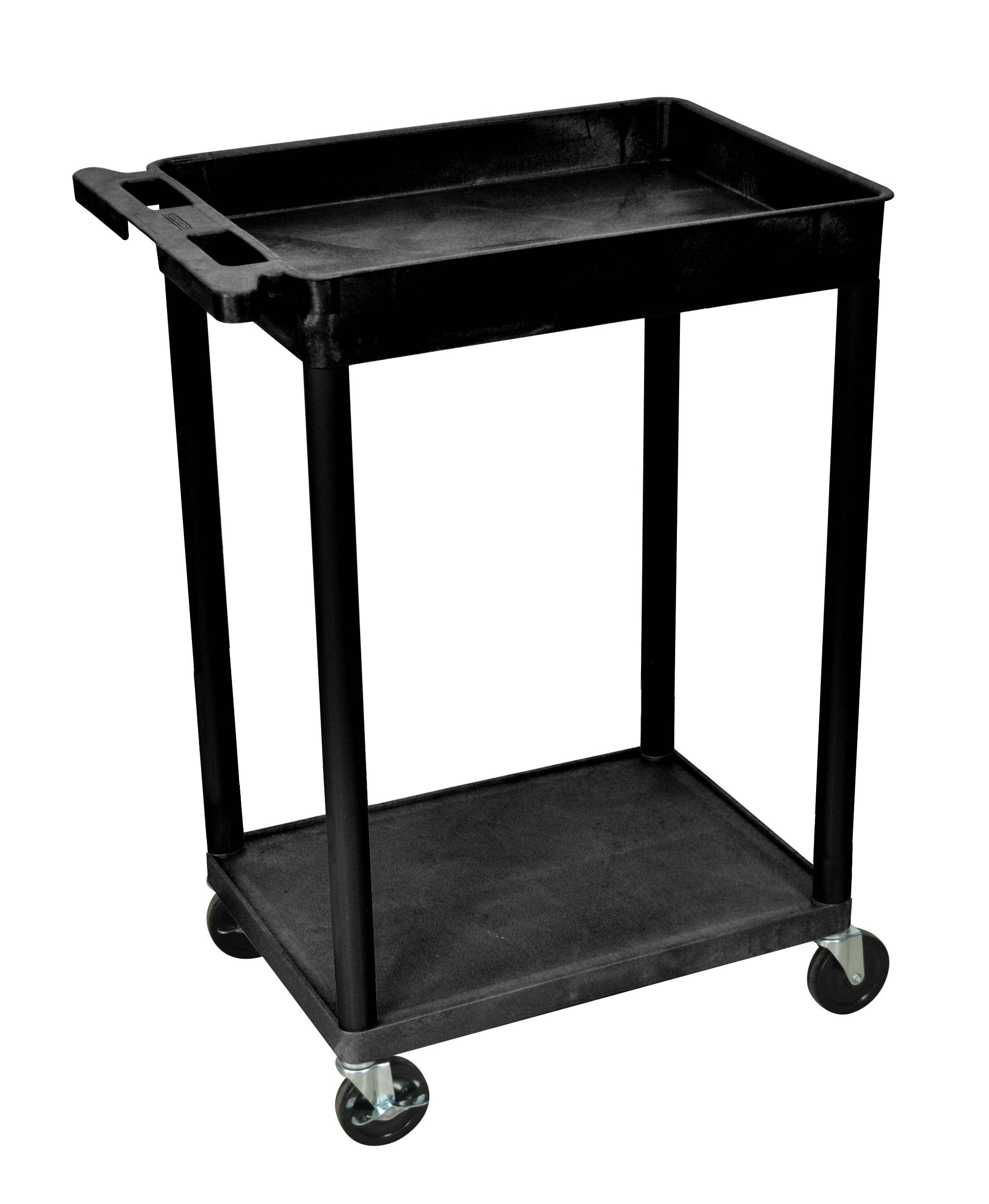 Luxor Stc12-B 2 Shelf Tub Cart