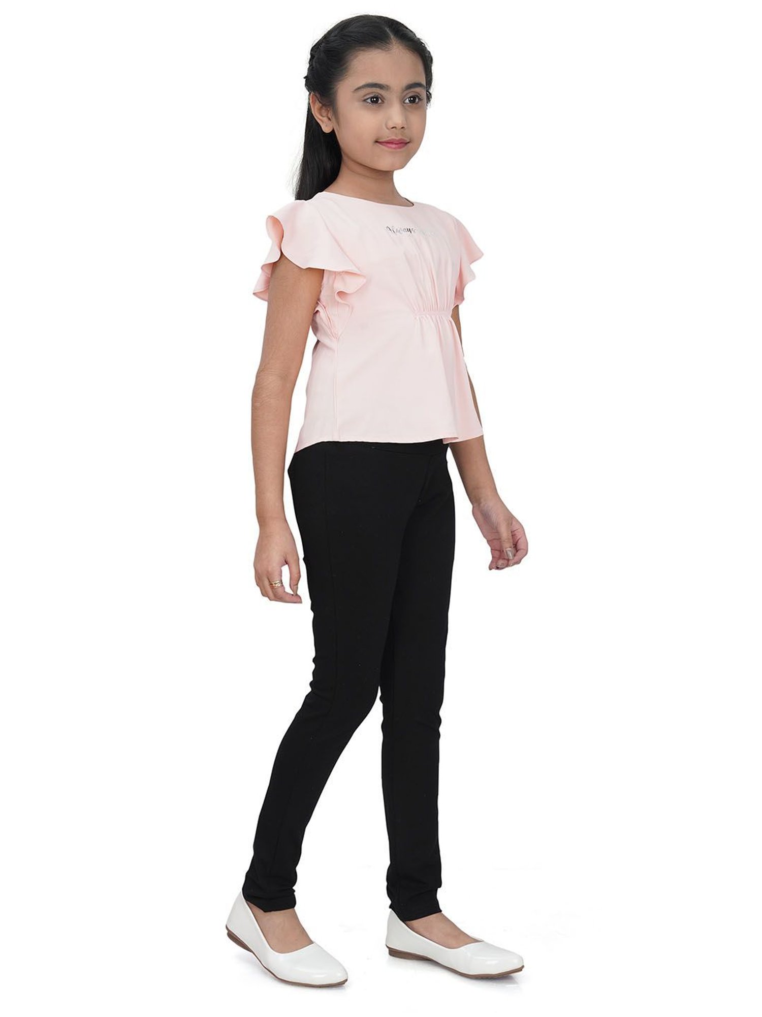 Tiny Girl Light Pink Printed Top