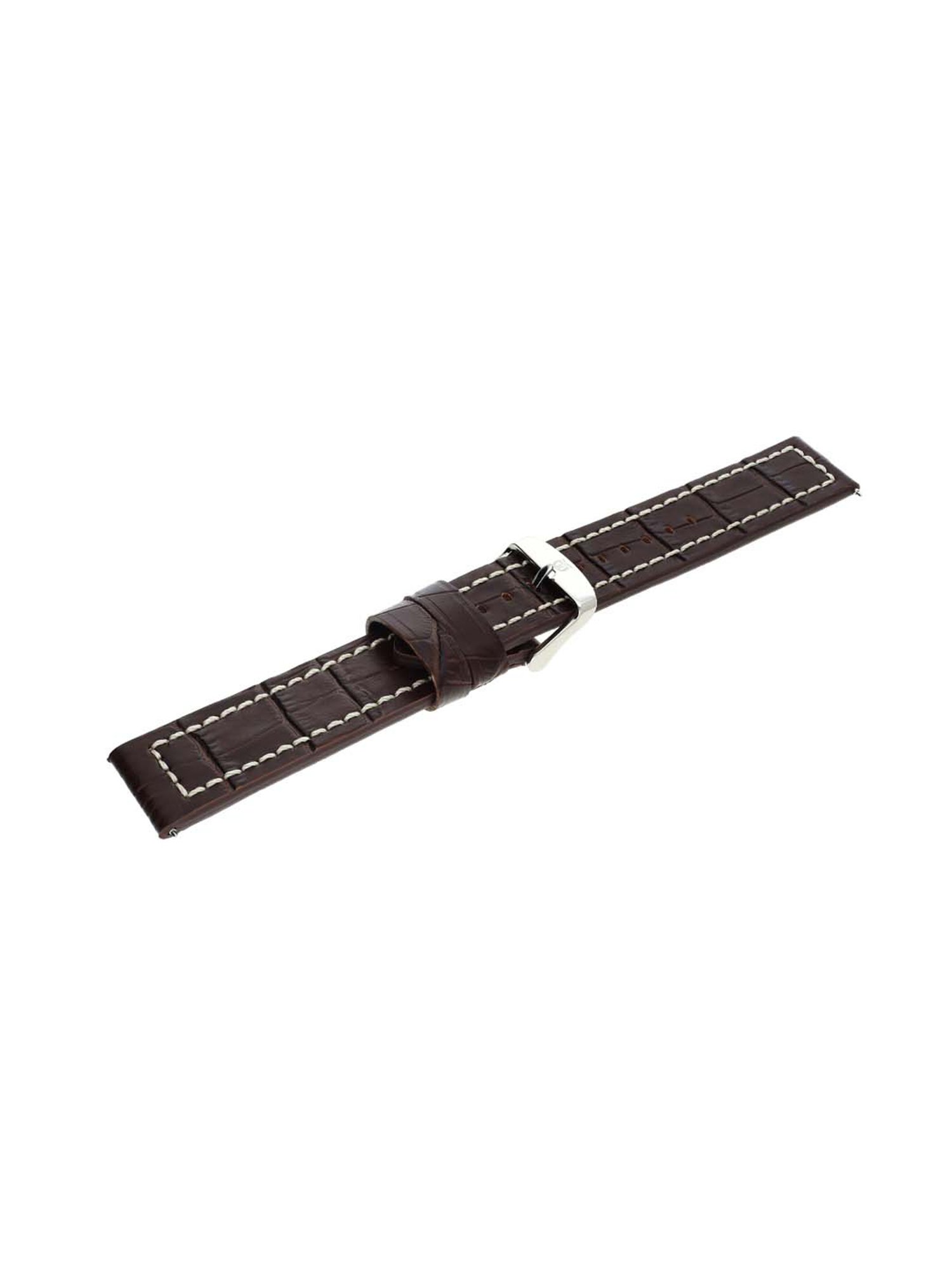 Titan 20 mm Brown Genuine Leather Strap for Men