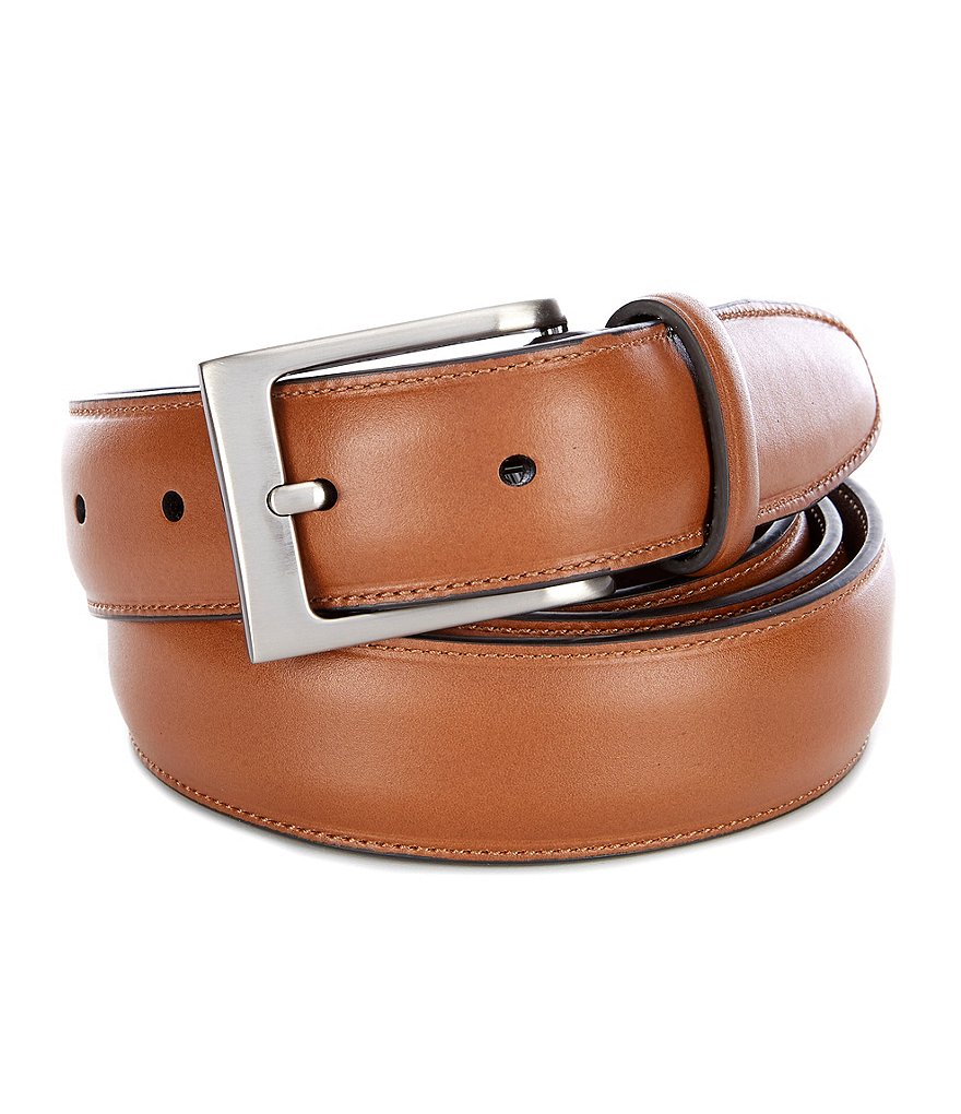 Roundtree & Yorke Big & Tall Timothy Leather Belt