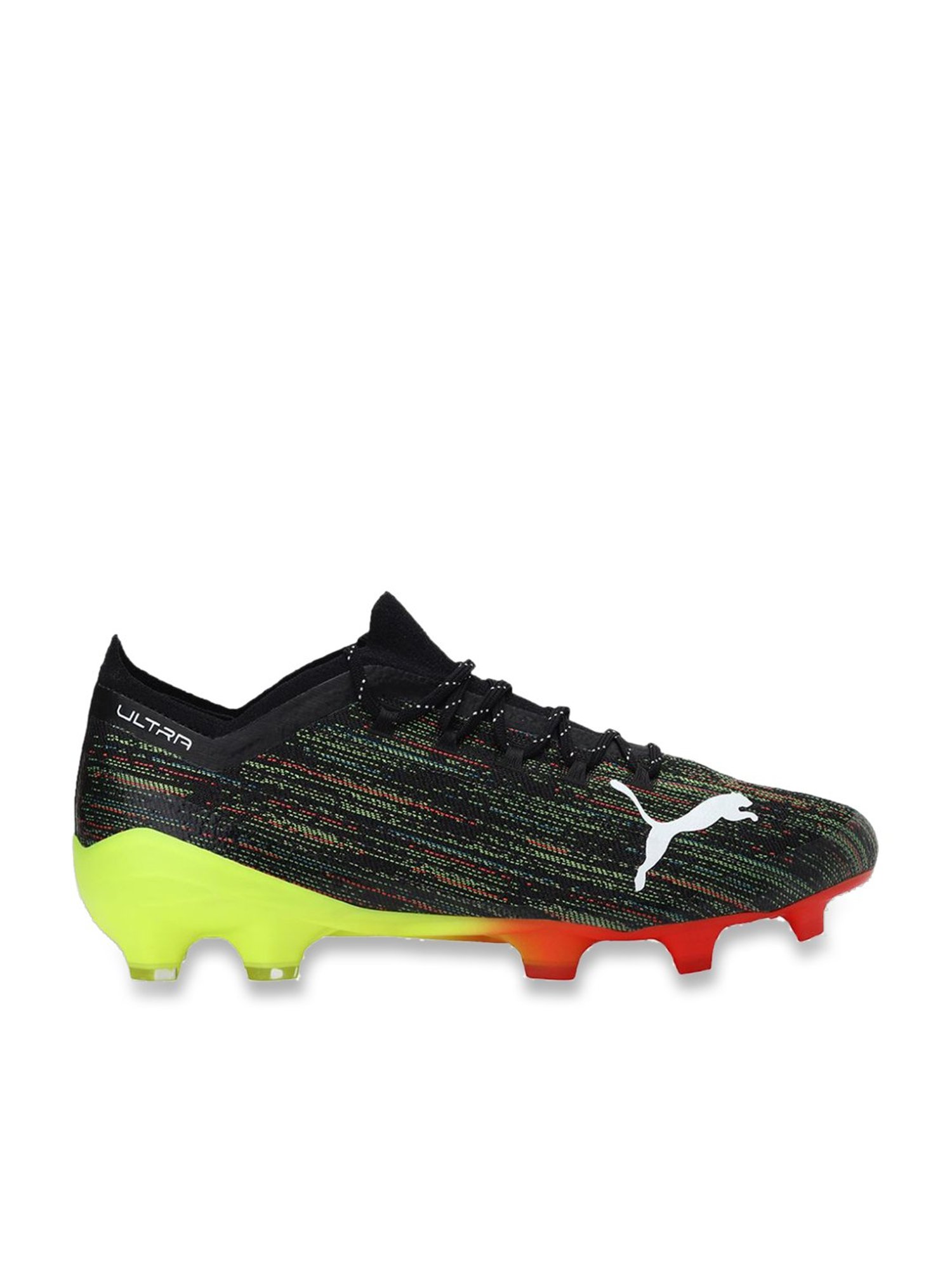Puma Unisex ULTRA 1.2 FG/AG Black Football Shoes