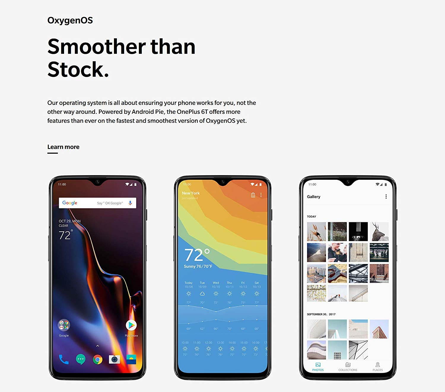 Factory Unlocked Phone OnePlus 6T 8+256GB A6013 8GB RAM 256GB ROM Dual SIM 6.41" AMOLED Display Android 9.0 Pie - Midnight Black