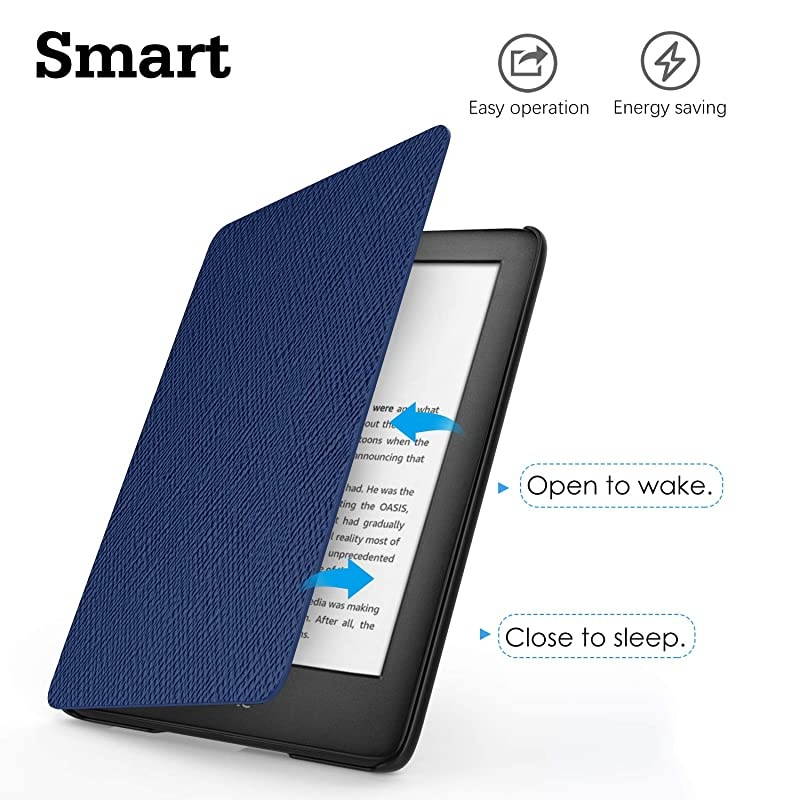 Case Compatible with All-New Kindle 10th Generation 2019 Releases, Light Thin Shell Tablet Screen Protector Smart Cover and Case with Auto Sleep/Wake for E-Reader 2019 &ndash; Indigo