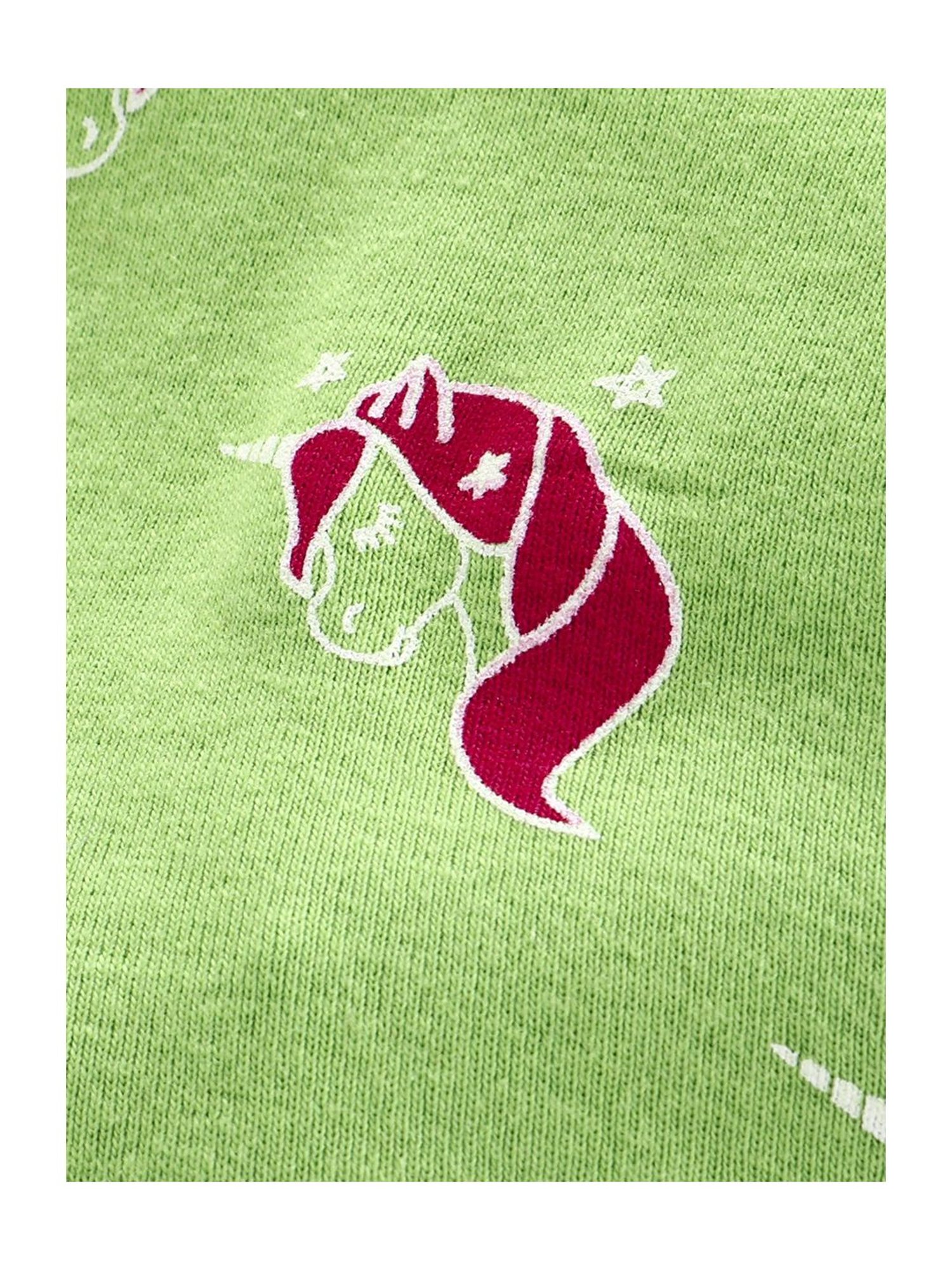 Nino Bambino Kids Green Organic Cotton Printed Top & Pyjama