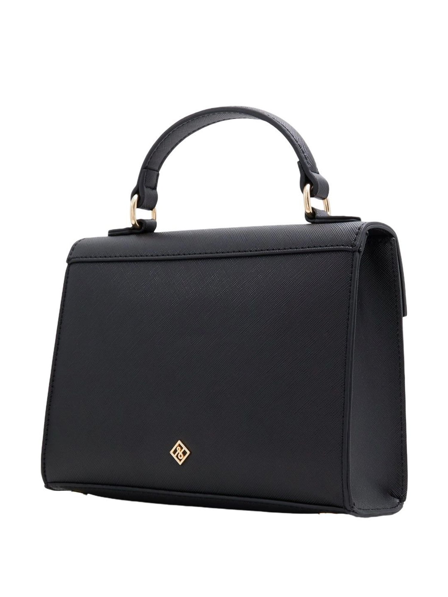 Call It Spring Black Solid Small Handbag