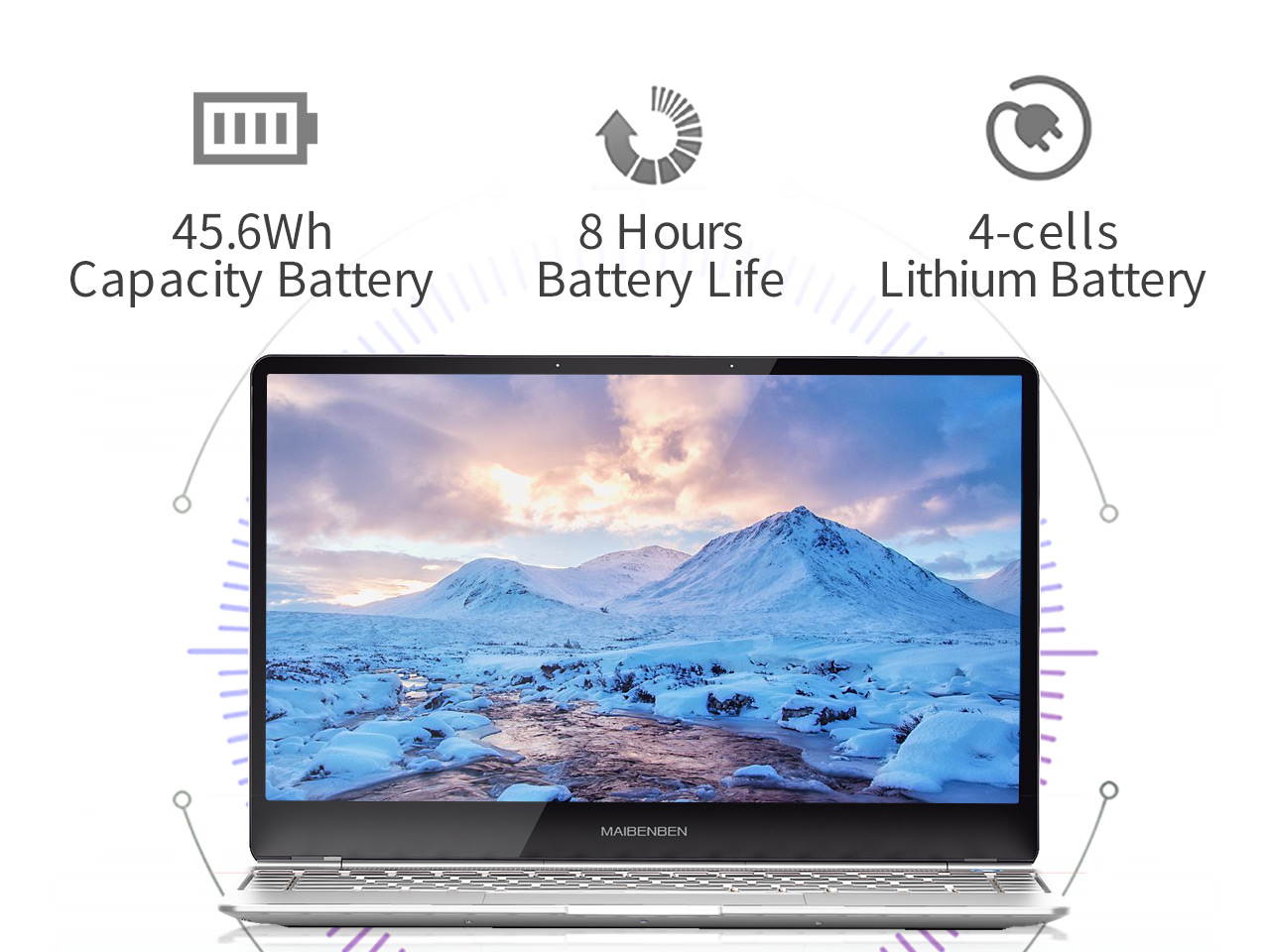 [Local Warranty] MAIBENBEN Laptop JINMAI 6-S480 14 inch ADS Intel N4100 Intel UHD Graphics 600 8G DDR4 RAM 240G SATA SSD Genuine Windows 10 Full Funtion Type-C Cheap Laptops Notebook