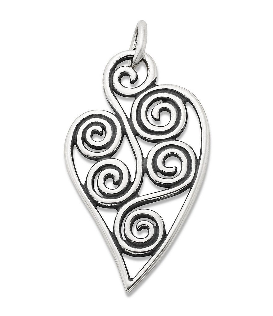 James Avery Tia Embellished Heart Charm