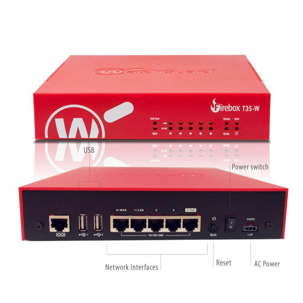 WatchGuard Firebox T35-W Network Security/Firewall Appliance