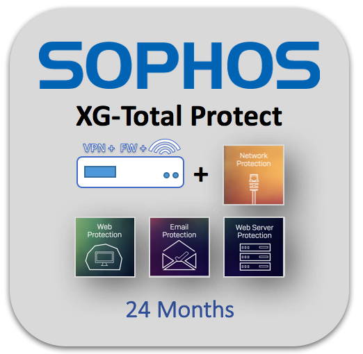 Sophos - XA8B2CSEK - XG 86w rev.1 TotalProtect, 2-year (EU/UK/US power cord)
