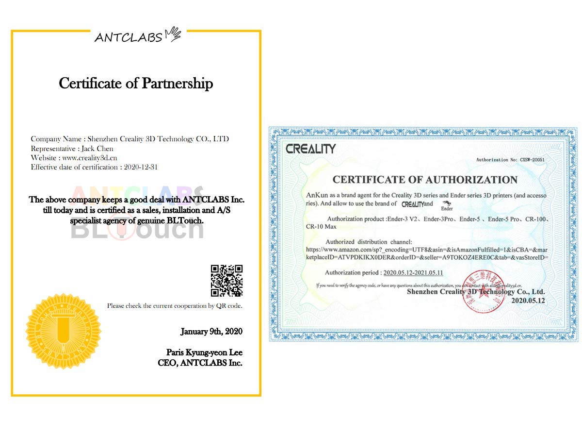 Aystkniet 3D Printer BL Touch CR-10 V2, Auto Bed Leveling Sensor for Creality CR-10 V2