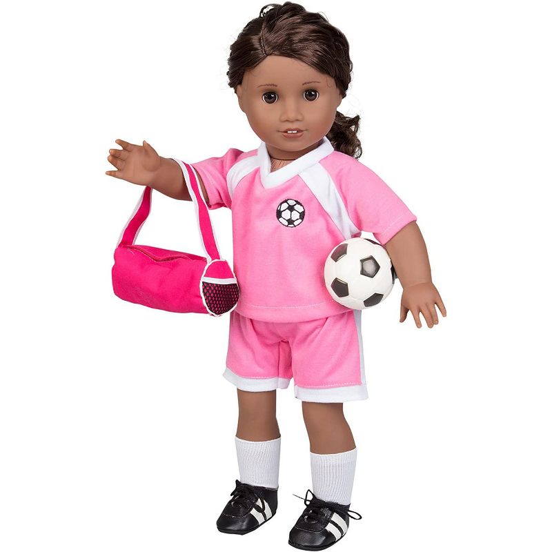 Dress Along Dolly Soccer Uniform Outfit for American Girl Doll