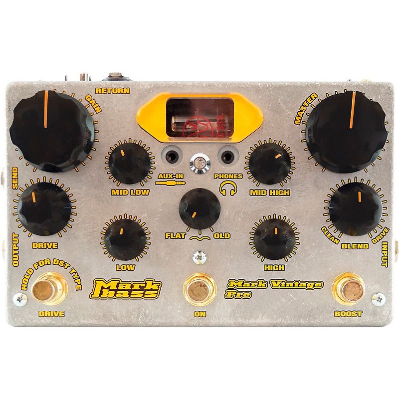 Markbass Mark Vintage Pre Tube Bass Preamp Pedal Metal