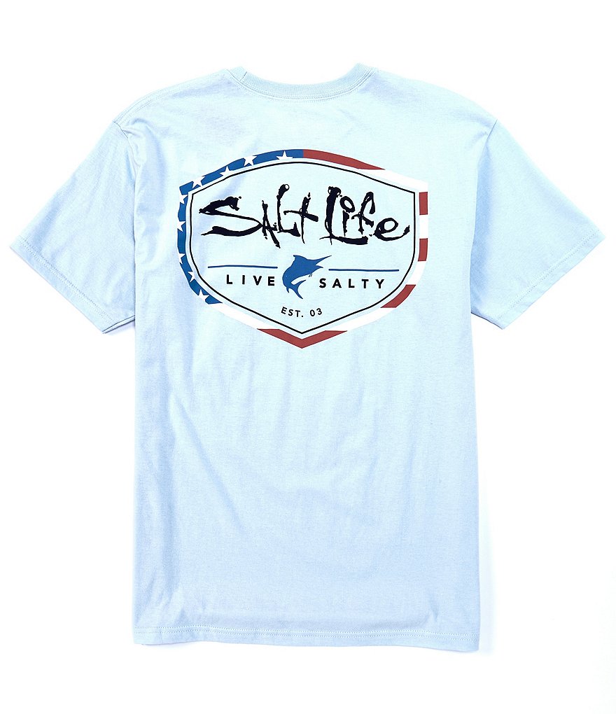 Salt Life Short-Sleve Amerishield Graphic T-Shirt
