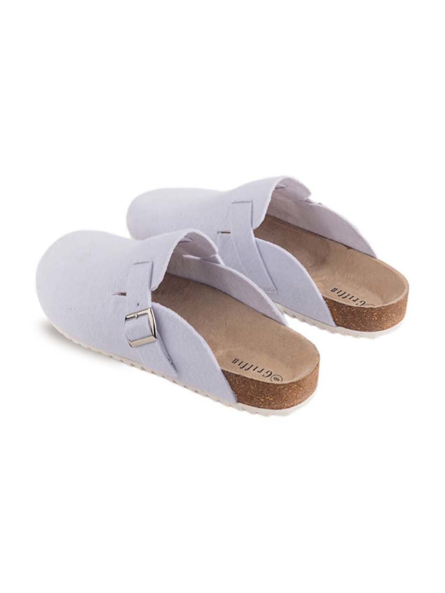 Griffin Men's Off White Mule Shoes