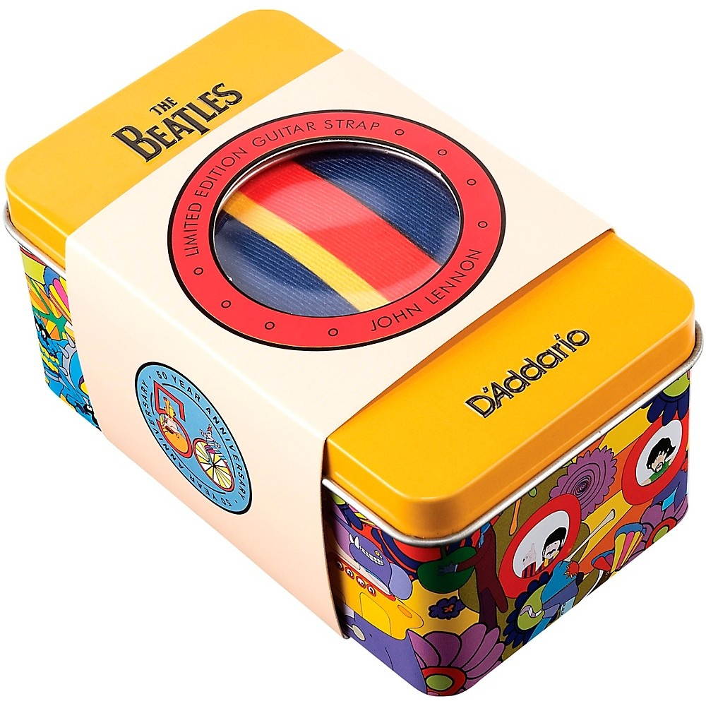 D'Addario Planet Waves Yellow Submarine 50th Anniversary Woven Guitar Strap John 2 in.