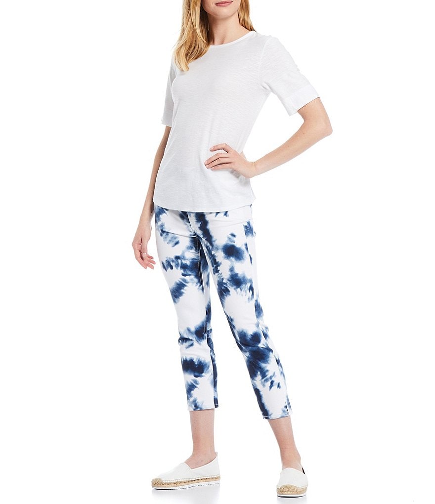 Westbound the HIGH RISE fit Indigo Tie Dye Skinny Crop Jeans