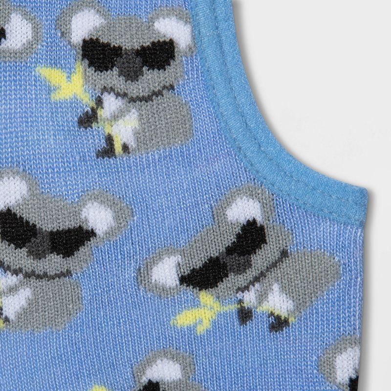 Women's Koala & Giraffe 3pk Liner Socks - Xhilaration™ Blue/Gray/Pink 4-10