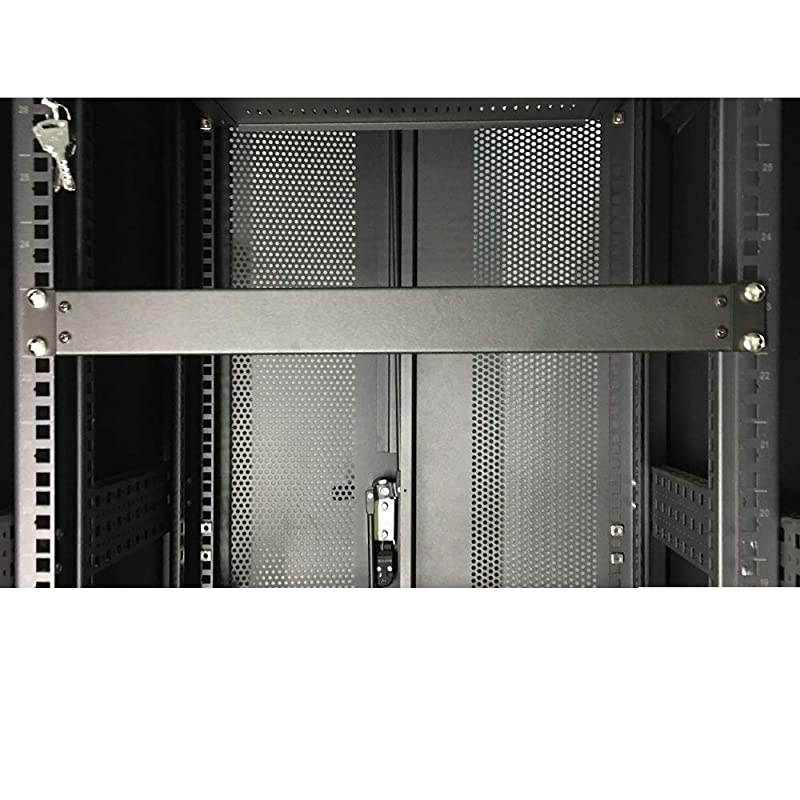 1U New Disassembled Blank Rack Mount Panel for 19Inch Server Rack Enclosure or Network Cabinet Black